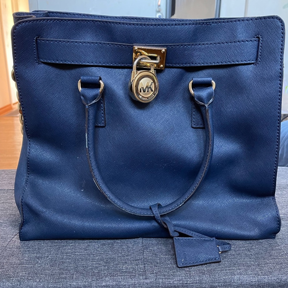 Michael Kors Hamilton Bag - NAVY 💫🎊